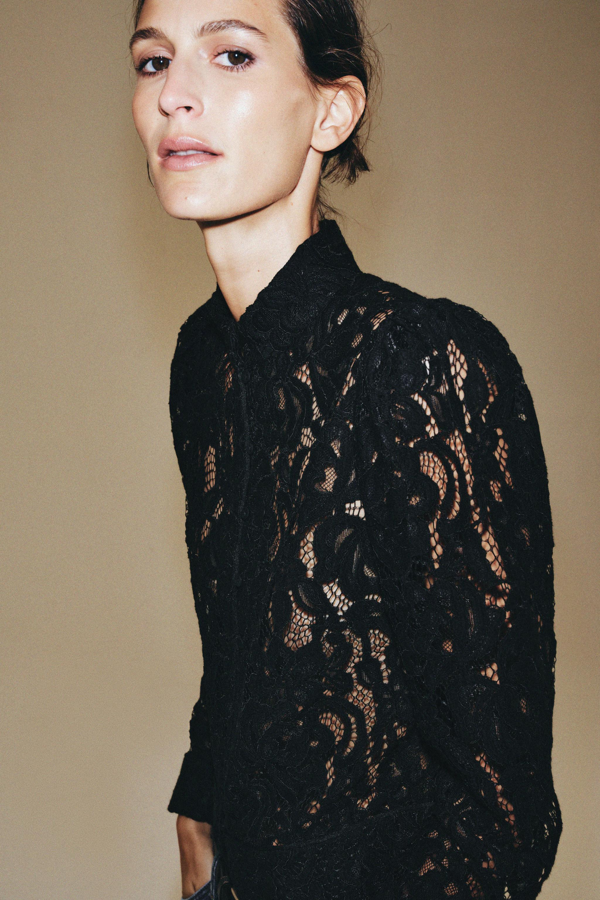 ZW COLLECTION LACE BLAZER | Zara US