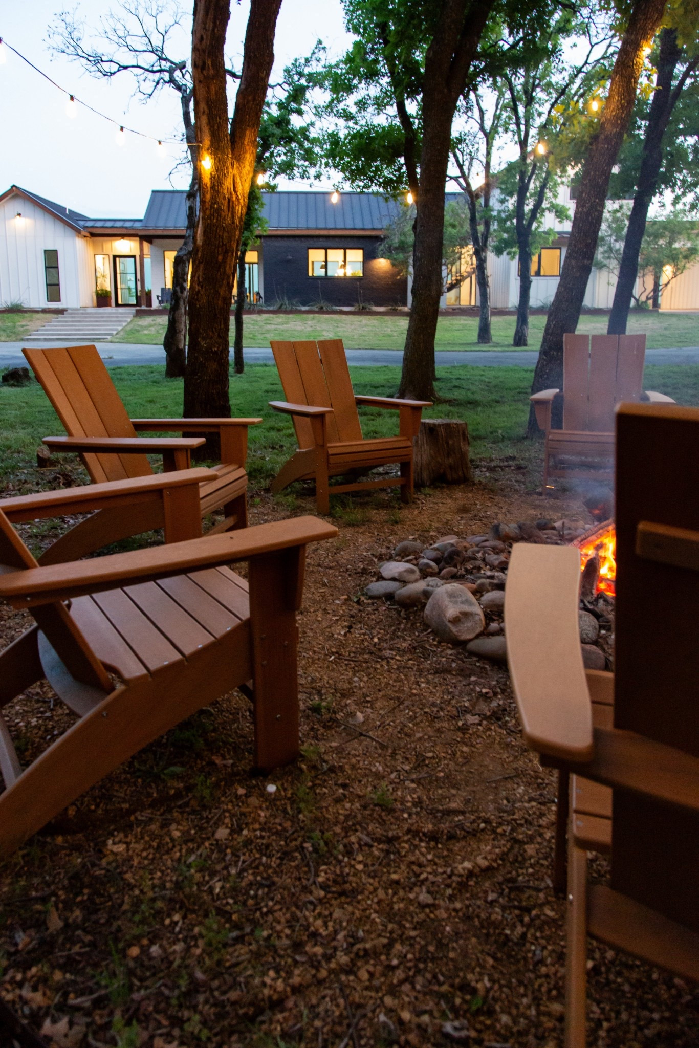 These Modern Curveback Adirondack chairs from POLYWOOD completely transformed our fire pit setup. We went with the Natural color in the POLYWOOD Select finish which has a warm wood look with beautiful texture but is actually made to handle sun, wind, and rain without the maintenance of real wood. The design is a modern take on the classic Adirondack chair with a comfortable recline, generous seat, and wide arms that make them perfect for relaxing around the fire pit. Such a great option if you’re looking for durable outdoor chairs that still feel elevated and timeless.
outdoor furniture, patio chairs, Adirondack chairs, fire pit seating, backyard seating, outdoor entertaining, modern patio furniture, weather resistant outdoor furniture, backyard decor, wood look patio furniture
#ad #polywood @POLYWOOD #gifted 


#LTKdayinmylife #LTKSaleAlert #LTKHome