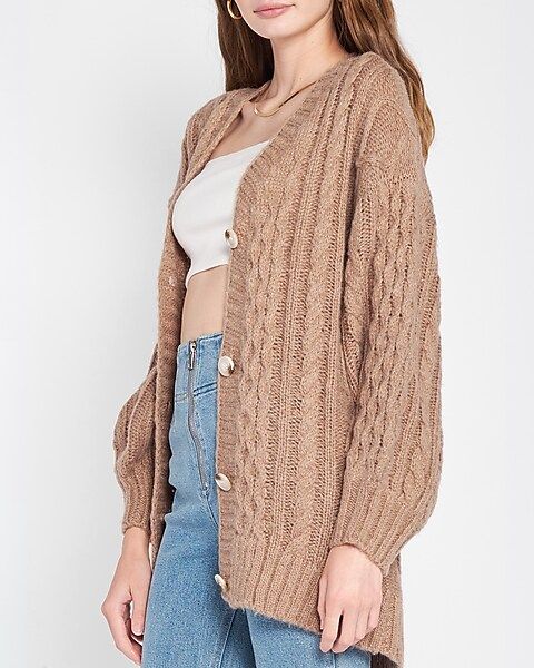 Emory Park Button Front Knit Cardigan | Express