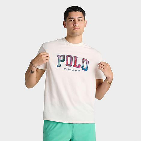 Polo Ralph Lauren Men's Plaid Logo Jersey T-Shirt in Ivory/Plaid Size: Small | Finish Line (US)