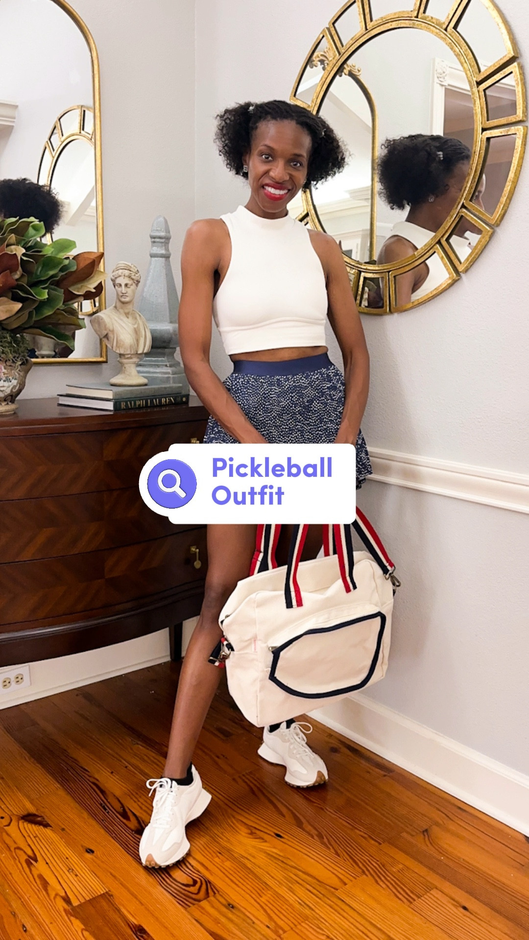 Pickleball outfit, pickleball bag 
5’5” 110# wearing XS top and girls (L) skort #targetstyle

Shop the bag @ mrsevansplace.com

#LTKOver40 #LTKFitness #LTKVideo