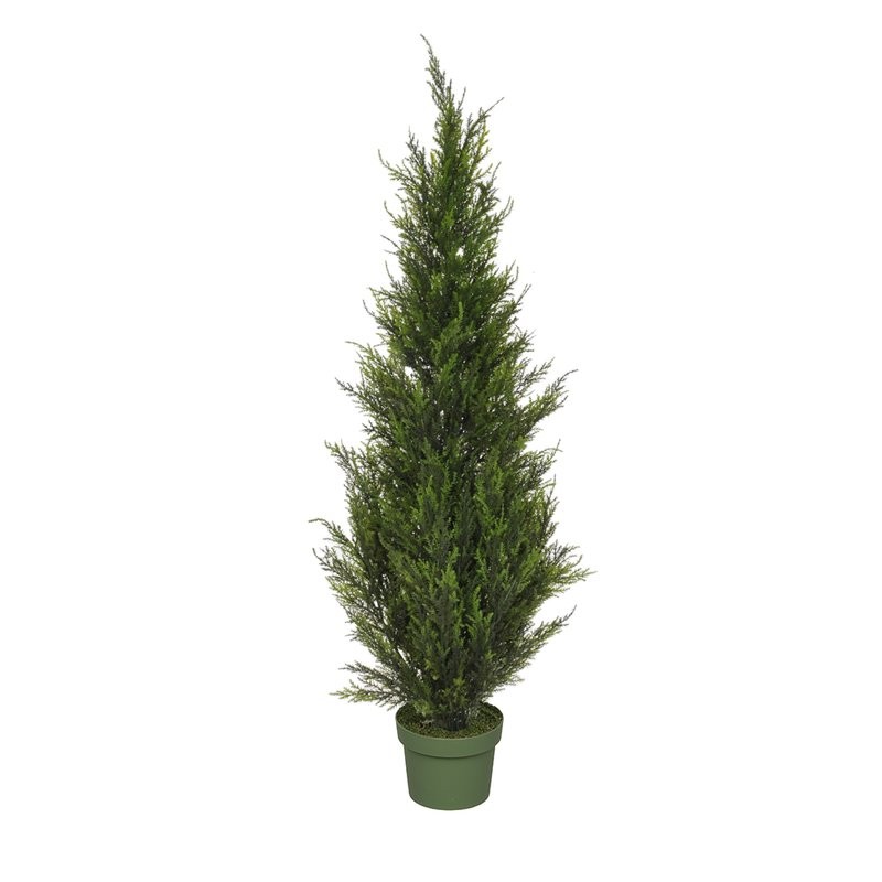 Artificial Floor Cedar Faux Tree in Pot | Wayfair North America