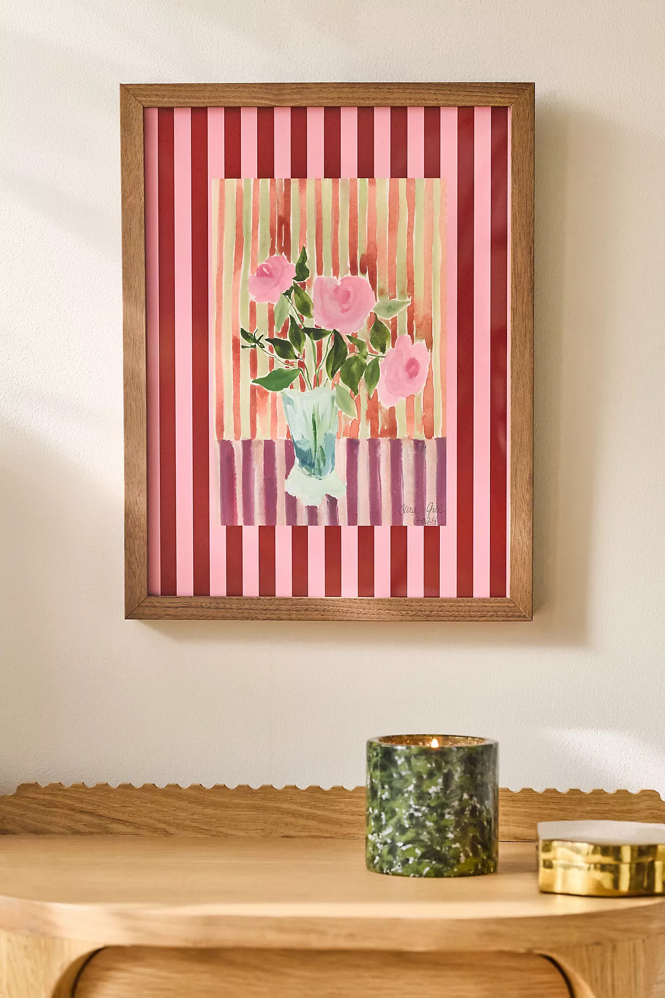 Striped Florals #1 Wall Art | Anthropologie (US)