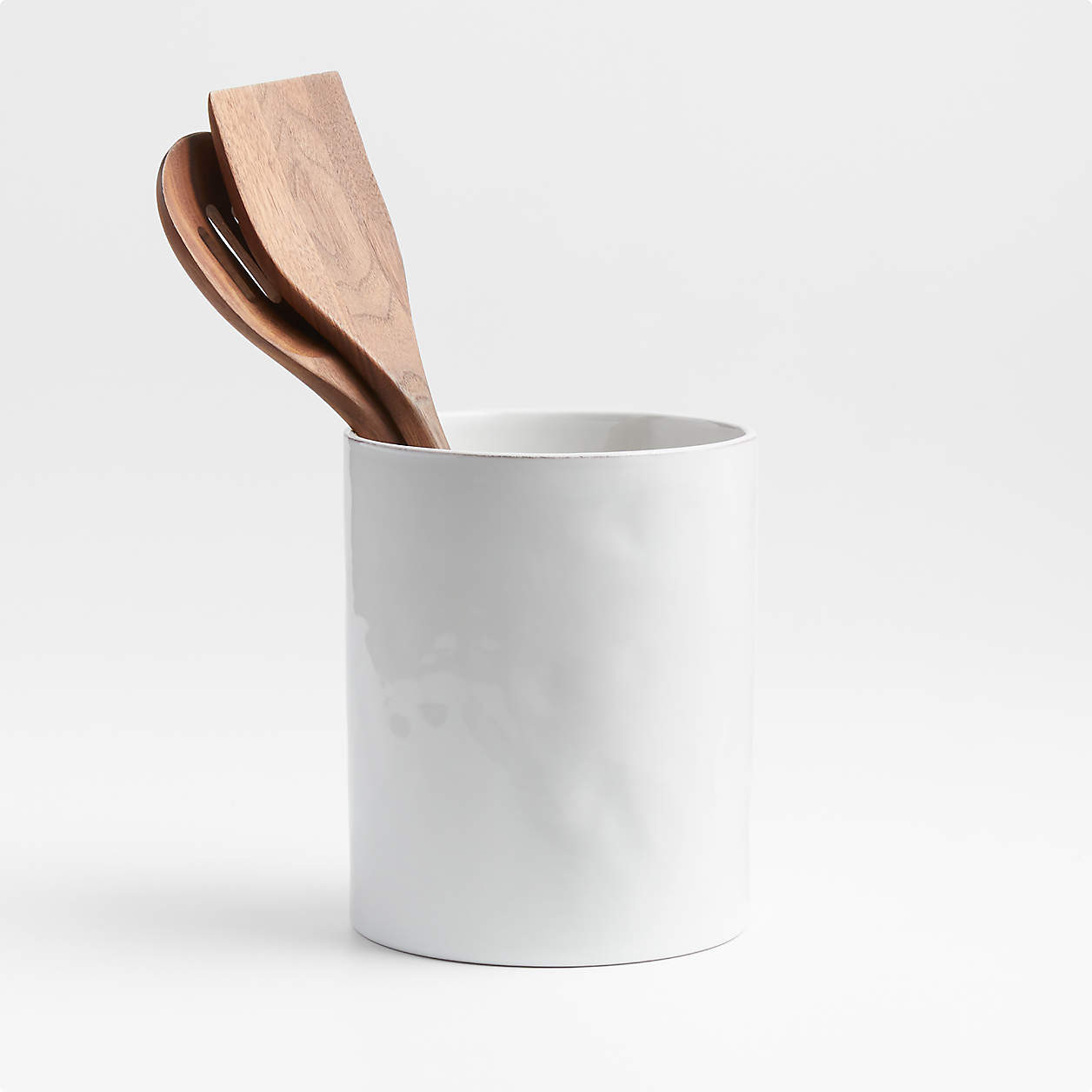 Marin Stoneware Utensil Holder + Reviews | Crate & Barrel | Crate & Barrel