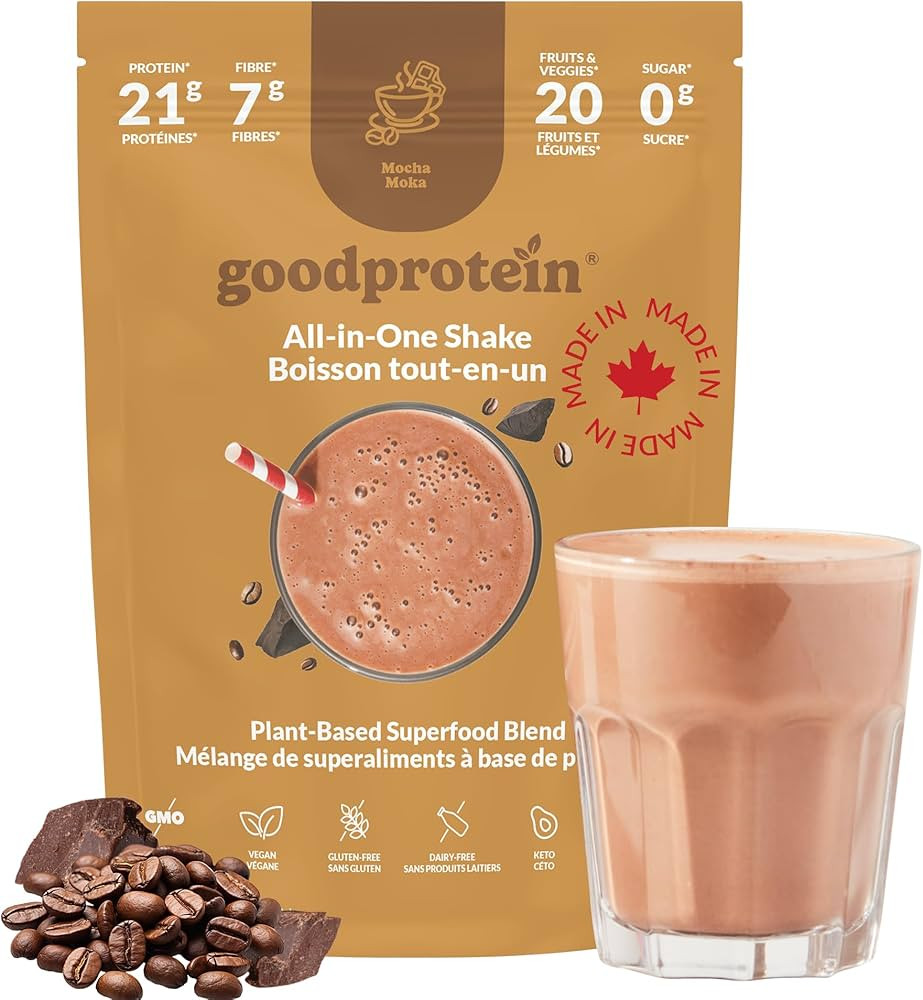 Good Protein Vegan Plant-based Protein Powder 100% Natural, Non-GMO, Dairy-free, Gluten-free, Soy... | Amazon (CA)