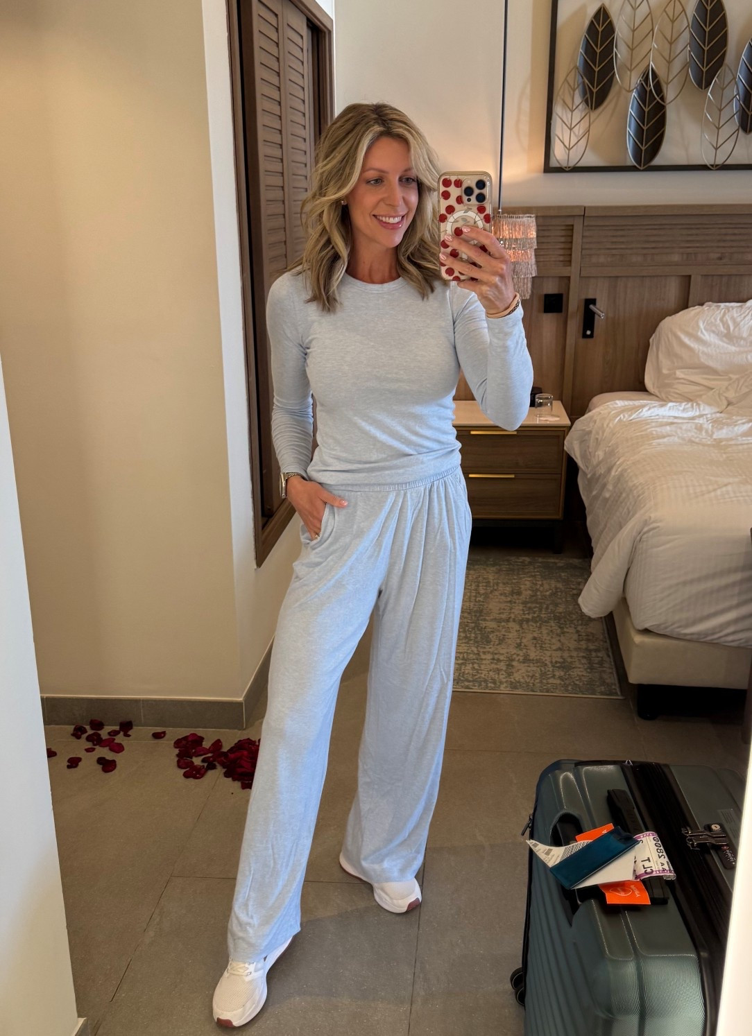 This super soft, lightweight set from Abercrombie was the perfect fit for traveling! Wearing a small in both top and bottom. 

#LTKTravel #LTKOver40 #LTKmomlife