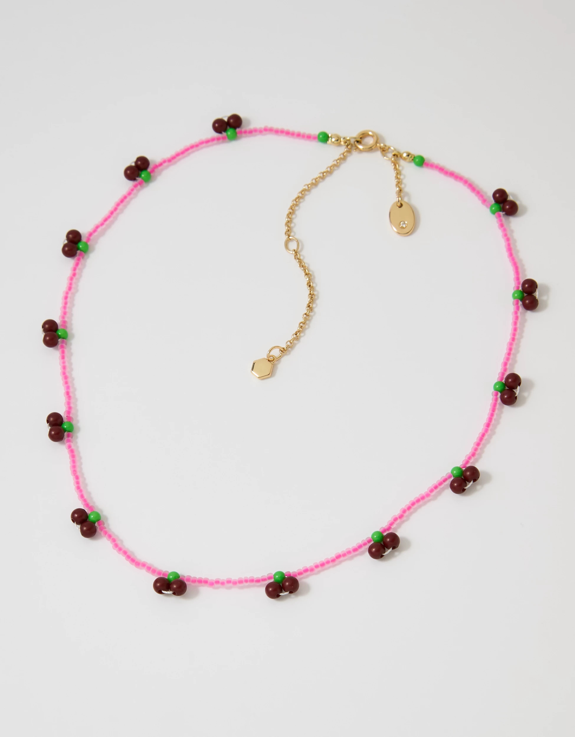 Aerie Cherry Beaded Necklace | Aerie