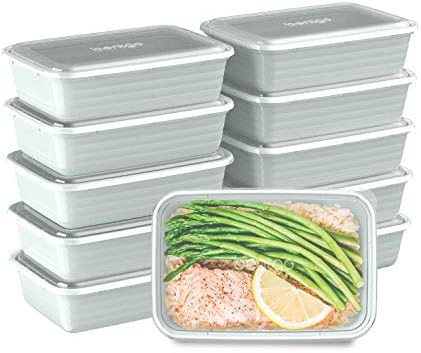 Amazon.com: Bentgo Prep 1-Compartment Meal-Prep Containers with Custom-Fit Lids - Microwaveable, ... | Amazon (US)