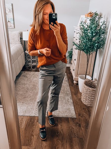 Loving this combo from the new arrivals from @walmart! #walmartpartner

All of these items are by Time and Tru, the lightweight sweater comes in more colors, fits tts. Ankle pants fit tts, have stretch and are uber comfortable! And the loafers are a must have!  

#walmartfashion @walmartfashion #walmart @walmart walmart finds, fall outfit, casual work pants, casual work outfit, workwear, walmart outfits, fashion over 40

#LTKworkwear #LTKunder50 #LTKover40