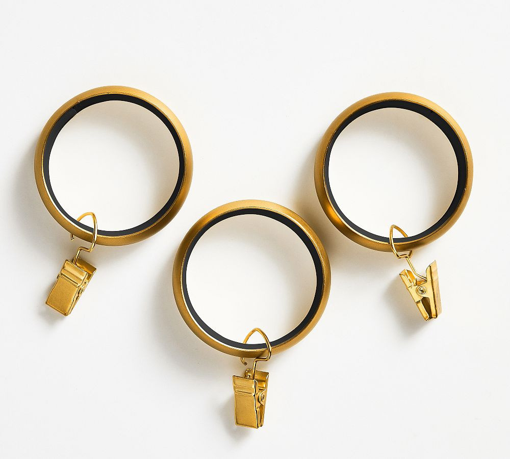 Quiet-Glide Curtain Clip Rings | Pottery Barn (US)