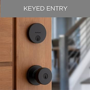 Kwikset 991 Pismo Keyed Entry Knob and Single Cylinder Deadbolt Combo Pack Featuring SmartKey in ... | Amazon (US)