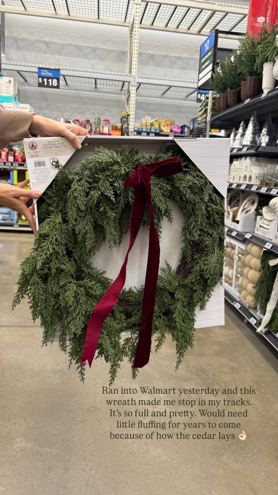 This quality on this cedar wreath is so good and the bow makes it even better! Grab this for Christmas while it's still in stock 

 #LTKSeasonal #LTKHome