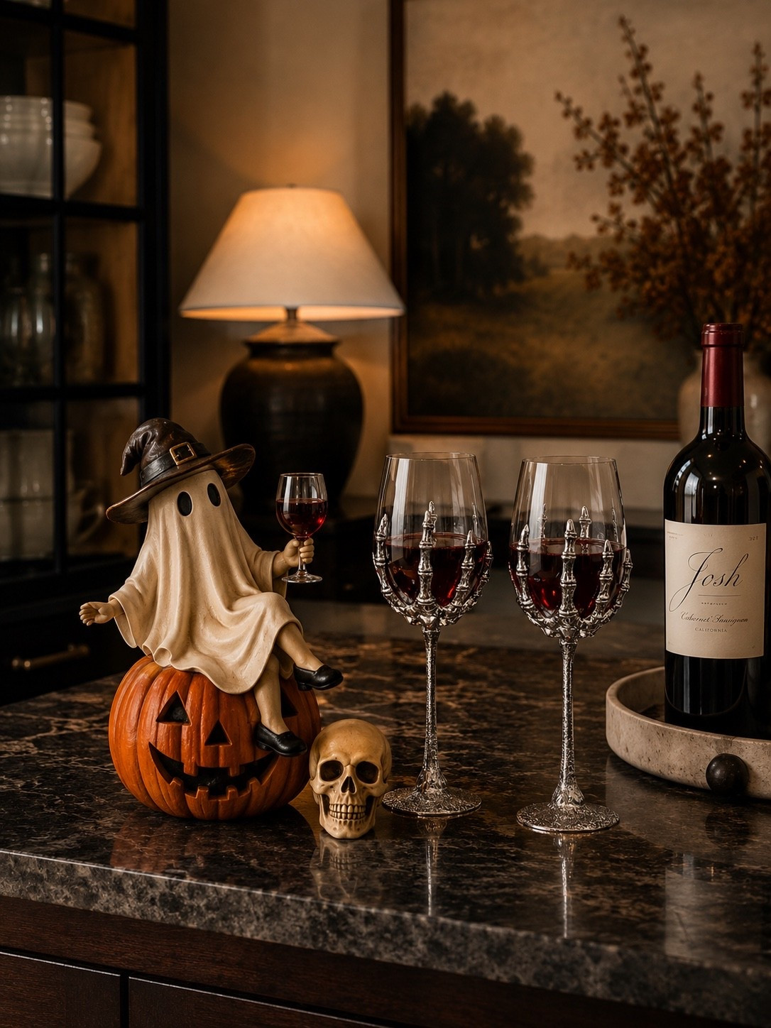 ELEVATED HALLOWEEN WINE BAR FINDS

Follow @farmtotablecreations on Instagram for more home finds and styling inspiration.

If you’re creating a cozy Halloween entertaining space, these Amazon finds are the perfect mix of elegant and festive. The whimsical ghost figurine, spooky skeleton wine glasses, and seasonal accents instantly create a warm, collected look that’s perfect for hosting fall gatherings or styling a kitchen island.

#AmazonHome #HalloweenDecor #HalloweenHosting #LTKHome #SeasonalDecor

#LTKHome #LTKSeasonal #LTKSaleAlert