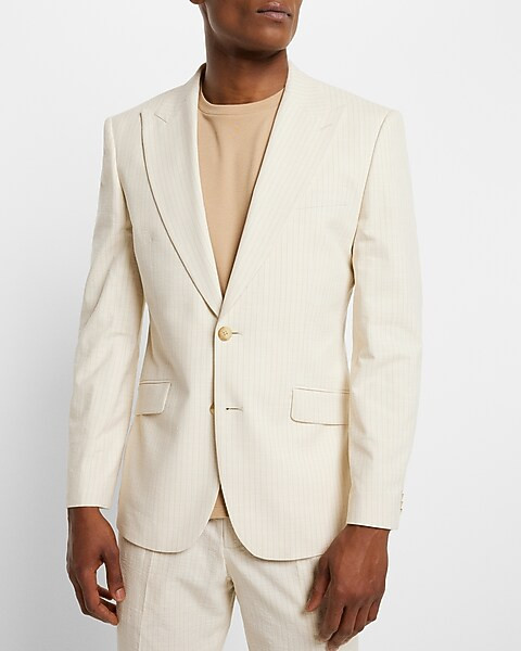 Extra Slim Striped Seersucker Suit Jacket | Express
