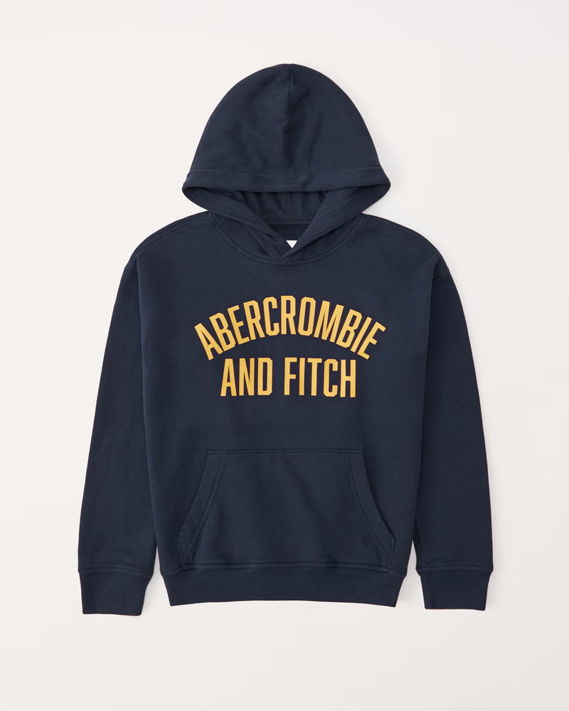 print logo popover hoodie | Abercrombie & Fitch (US)