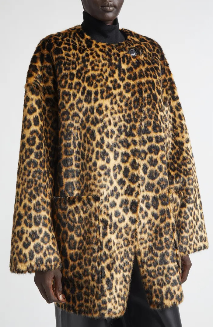 Nerissa Leopard Spot Faux Fur Jacket | Nordstrom