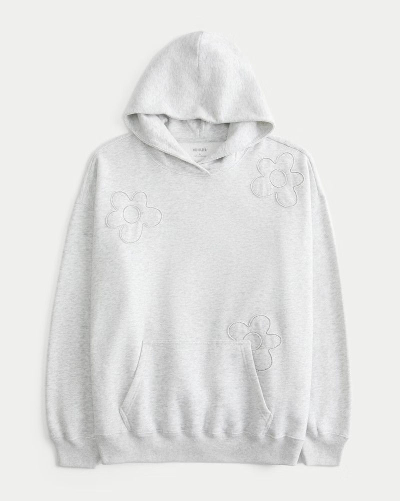 Women's Oversized Floral Graphic Hoodie from Hollister | Hollister (US)