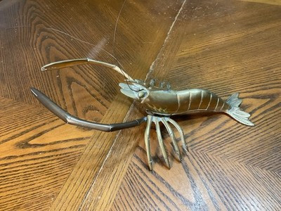 Vtg Brass Lobster Figurine Nautical Decor 11.5"        D2 | eBay | eBay US
