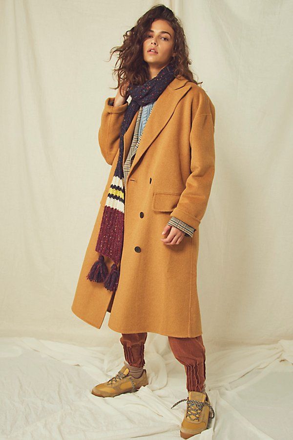 Adore You Wool Coat by Free People, Camel, XL | Free People (Global - UK&FR Excluded)