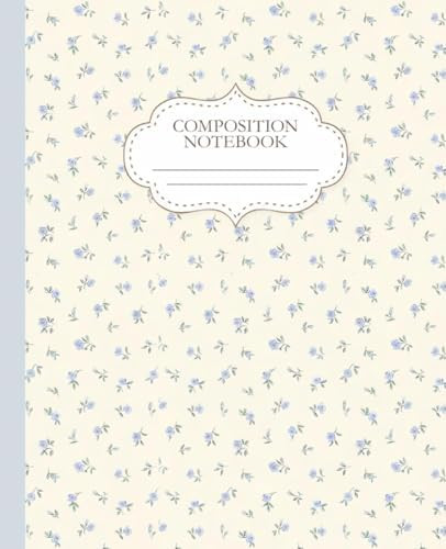 Blue Coquette Composition Notebook: Cute Flowers | College Ruled | 7.5 x 9.25" | 110 Pages      P... | Amazon (US)