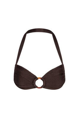 Bronte Top - Espresso Wide Rib | Monday Swimwear