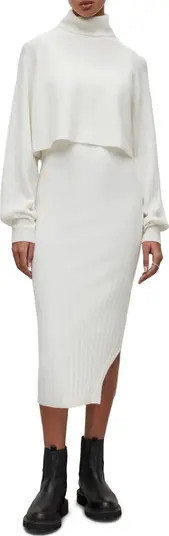 Margot Rib Dress with Turtleneck Sweater | Nordstrom