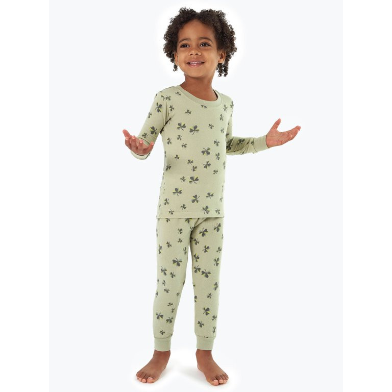 Modern Moments by Gerber Toddler Neutral St. Patrick's Day Pajama Set, 2-Piece, Sizes 12M-5T | Walmart (US)