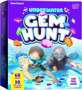 Dan&Darci Pool Gem Hunt Diving Game for Kids - Pools Toys for Kid Ages 6 7 8 9 10 11 12 Year Old ... | Amazon (US)