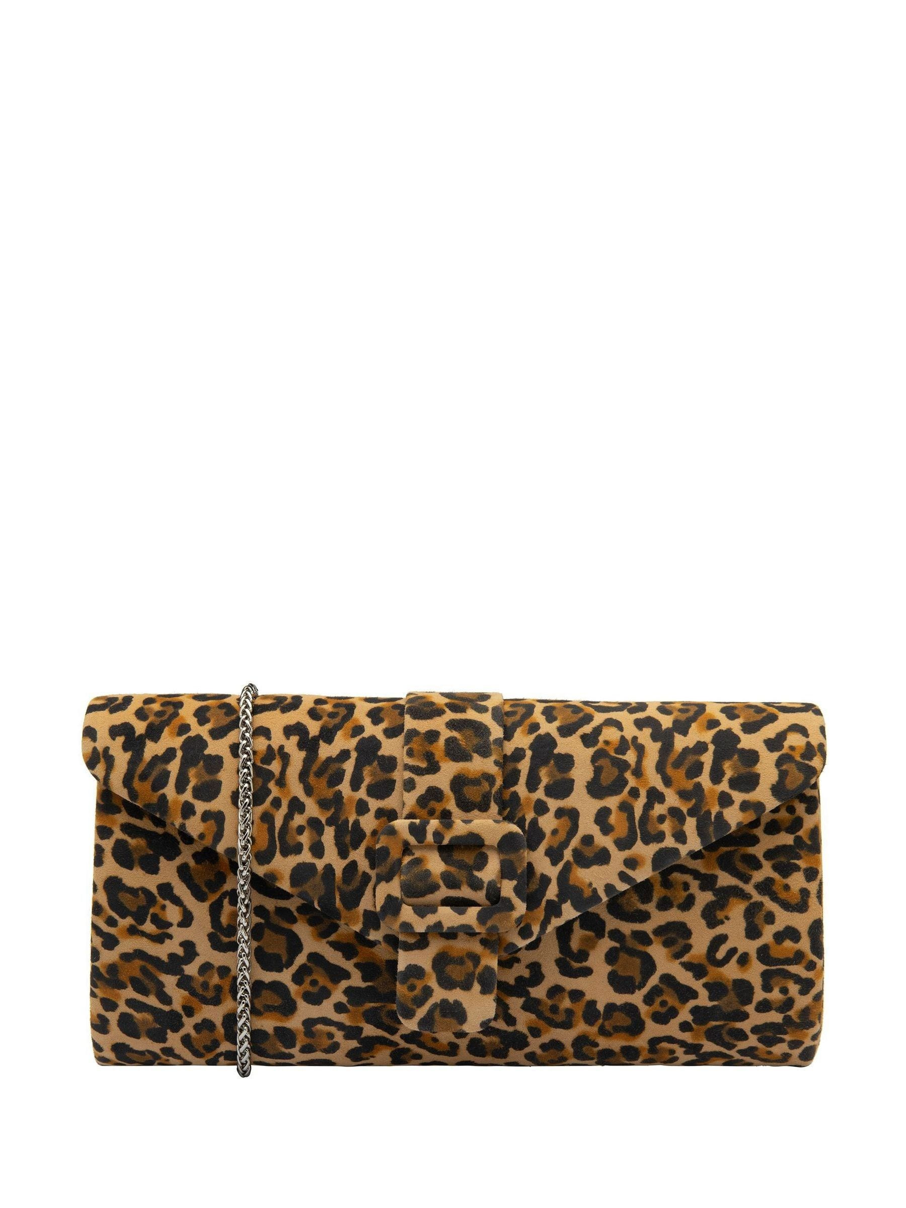 Lotus Lotus Leopard Clutch Bag with Chain | Next US