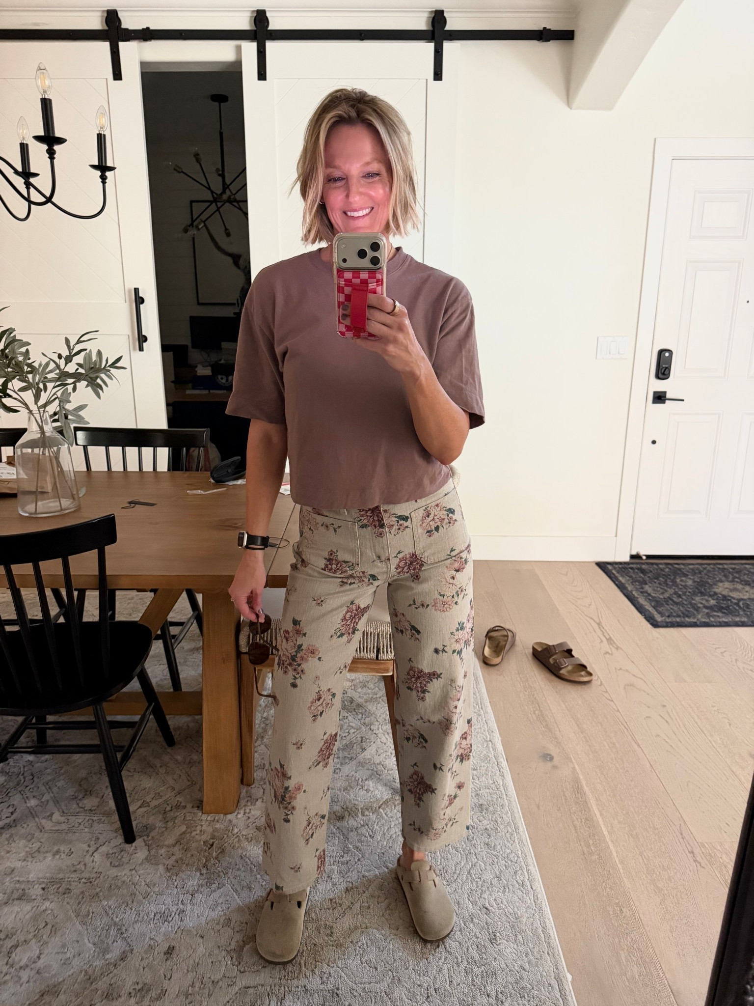 These floral pants from Target 🎯 
Shirt is old from AF. But any tee is cute! 

Pants wearing Size 6
I’m 5’8"


#LTKmomlife #LTKOver40 #LTKootd