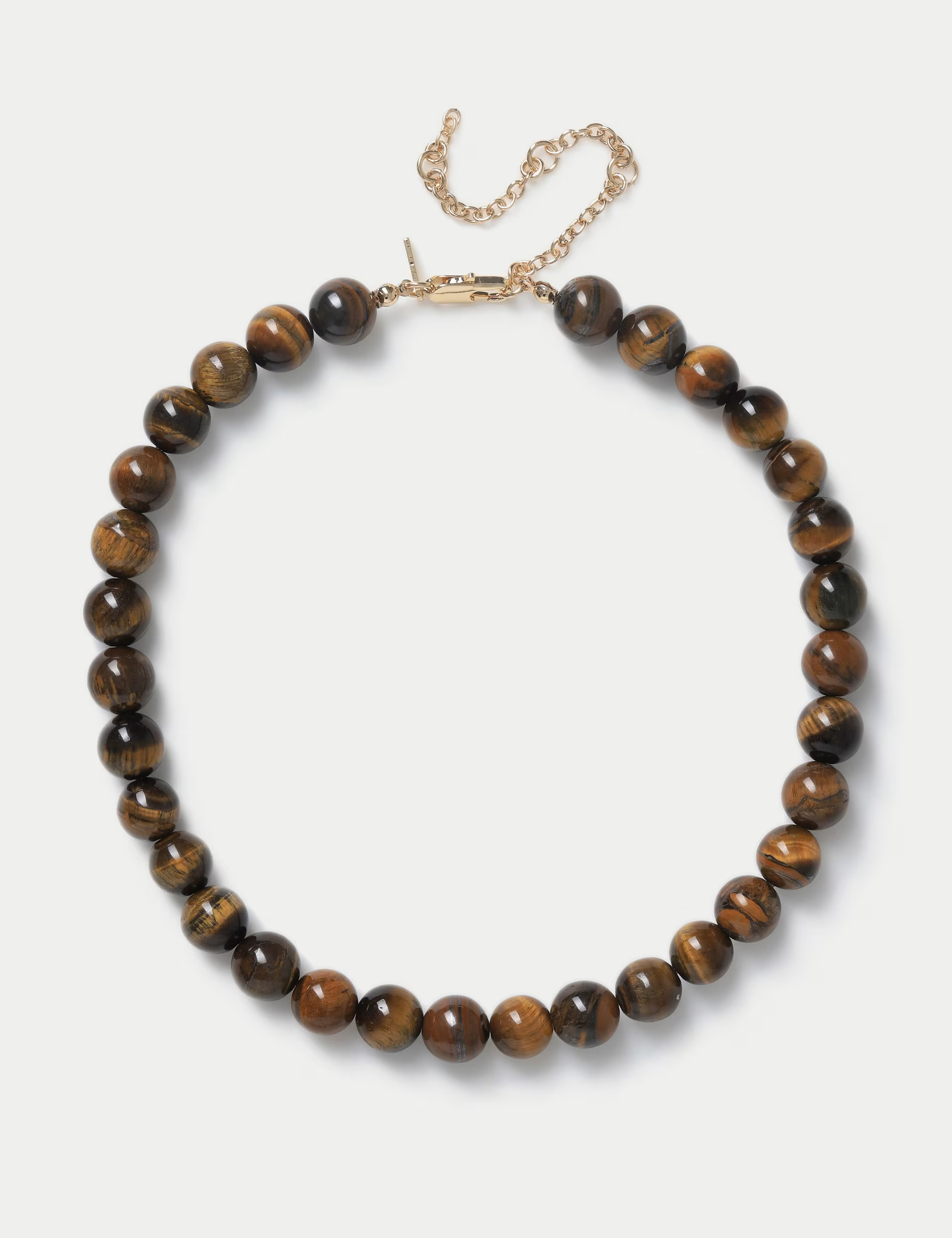 Real Stone Tigers Eye Sphere Necklace | Marks & Spencer (UK)