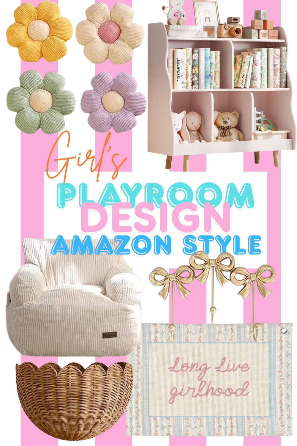 We all love a good girly girl playroom/room design! Here are my favorite girly things to make a fun and feminine playroom! 

 #LTKHome #LTKKids