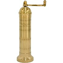 Alexander Home Original Greek Salt Mill, 8-Inch Brass\u2013 European Manual Salt Grinder Refillab... | Amazon (US)