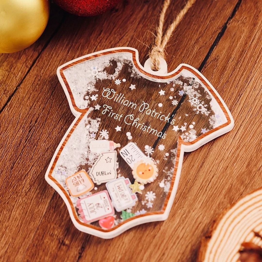 Personalized Baby's First Christmas Ornament 2023, 4D Customized Babies 1st Christmas, Birth Stat... | Etsy (US)