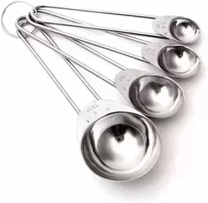 Mimo Style Conjunto de 4 Colheres Medidoras, Próprias Para Ingredientes Secos ou Líquidos, Poss... | Amazon (BR)