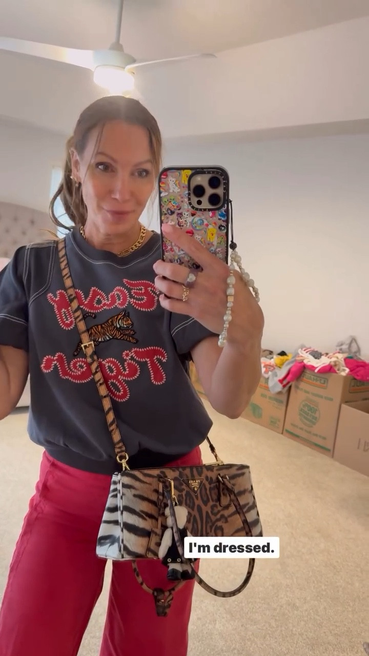 Loving this whole outfit situation I picked up at Anthro! Paired with met new Prada bag

#LTKStyleTip #LTKSeasonal #LTKOver40