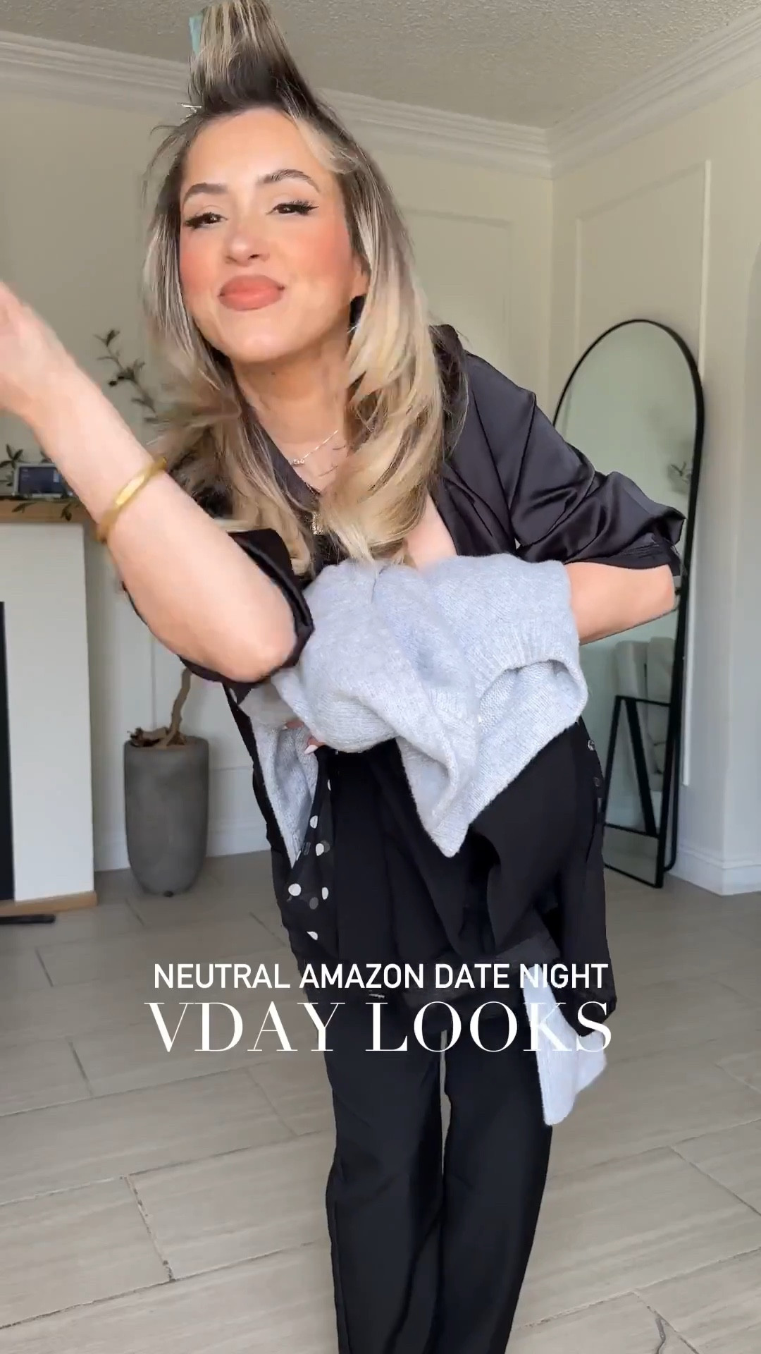 Amazon Valentine's Day neutral outfit ideas 🖤💫

✔️Look 1 (all black): Small in top + pants
✔️Look 2: size 28 in Levi's jeans (size up if you're in between sizes) + small in both the burgundy and black tops! I think the black one won't arrive in time for Valentines but I like very similar options. 
✔️Look 3: I'm wearing a small in bodysuit. If it sells out, I linked several other adorable cute options! I'm wearing a size small and the pencil skirt and small in the high waisted to trousers. 
✔️Look 4: small in the leather bodysuit, maxi skirt and I'm wearing a XS in the men's blazer 

#LTKWorkwear #LTKootd #LTKValentine