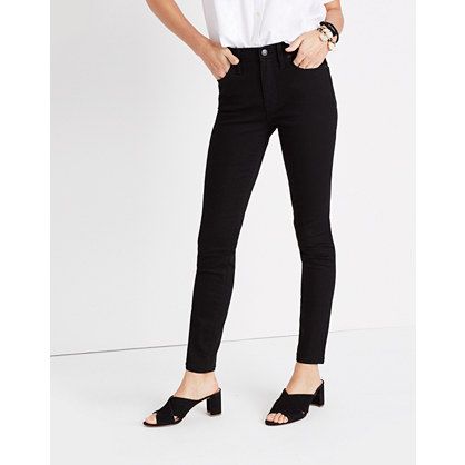 9" High-Rise Skinny Jeans in ISKO Stay Black™ | Madewell