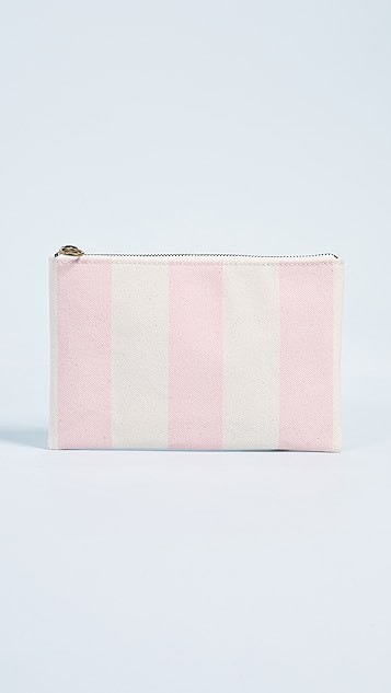Canvas Stripes Flat Pouch | Shopbop