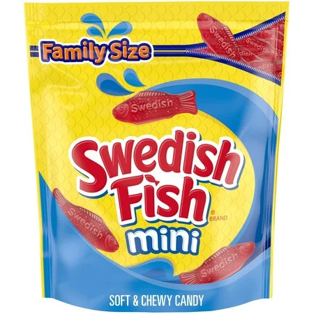 SWEDISH FISH Mini Soft & Chewy Gummy Candy, Family Size, Bulk Candy, 1.8 lb | Walmart (US)