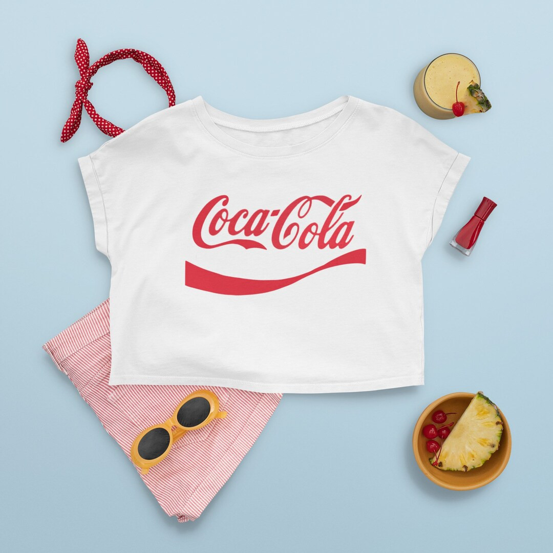Coca-Cola Crop Top | White Summer Crop Top | Etsy (US)