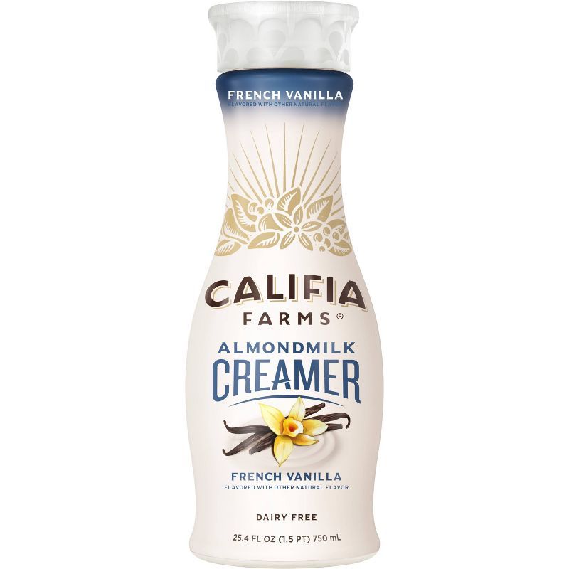 Califia Farms French Vanilla Almond Milk Coffee Creamer - 25.4 fl oz | Target
