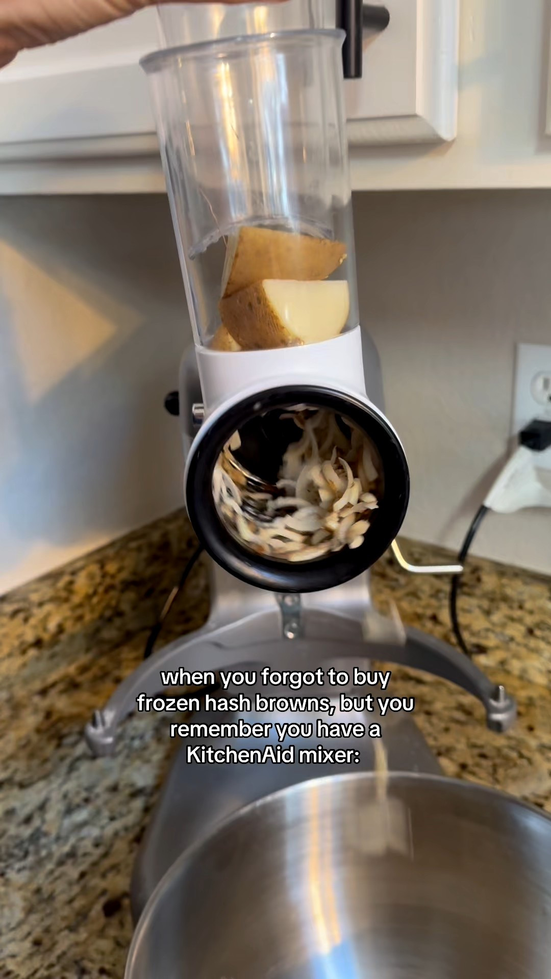 Ever get tired of shredding cheese by hand and making a mess everywhere? This KitchenAid Mixer Shredder Attachment does it in seconds—less effort, less cleanup, and way more time to enjoy cooking.

#kitchenaid #kitchenmusthaves #homecooking #bakingessentials #cookingtiktok

#LTKgrwm #LTKdayinmylife #LTKSpringSale
