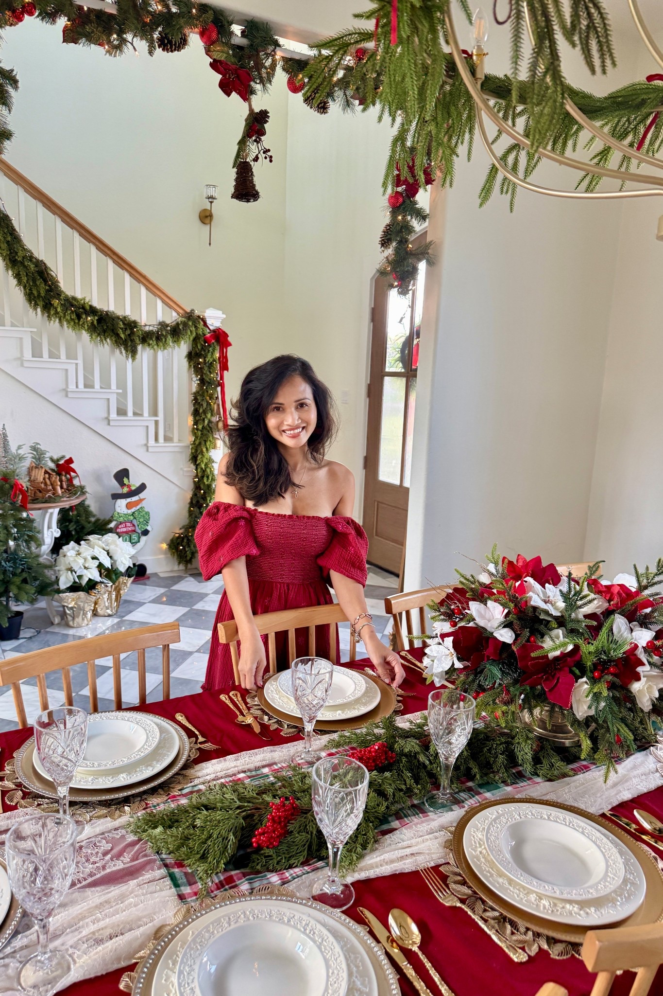 Formal Christmas dinner table setting

#LTKHoliday #LTKHome #LTKmomlife