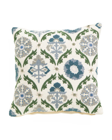 20x20 Embroidered Pillow | TJ Maxx
