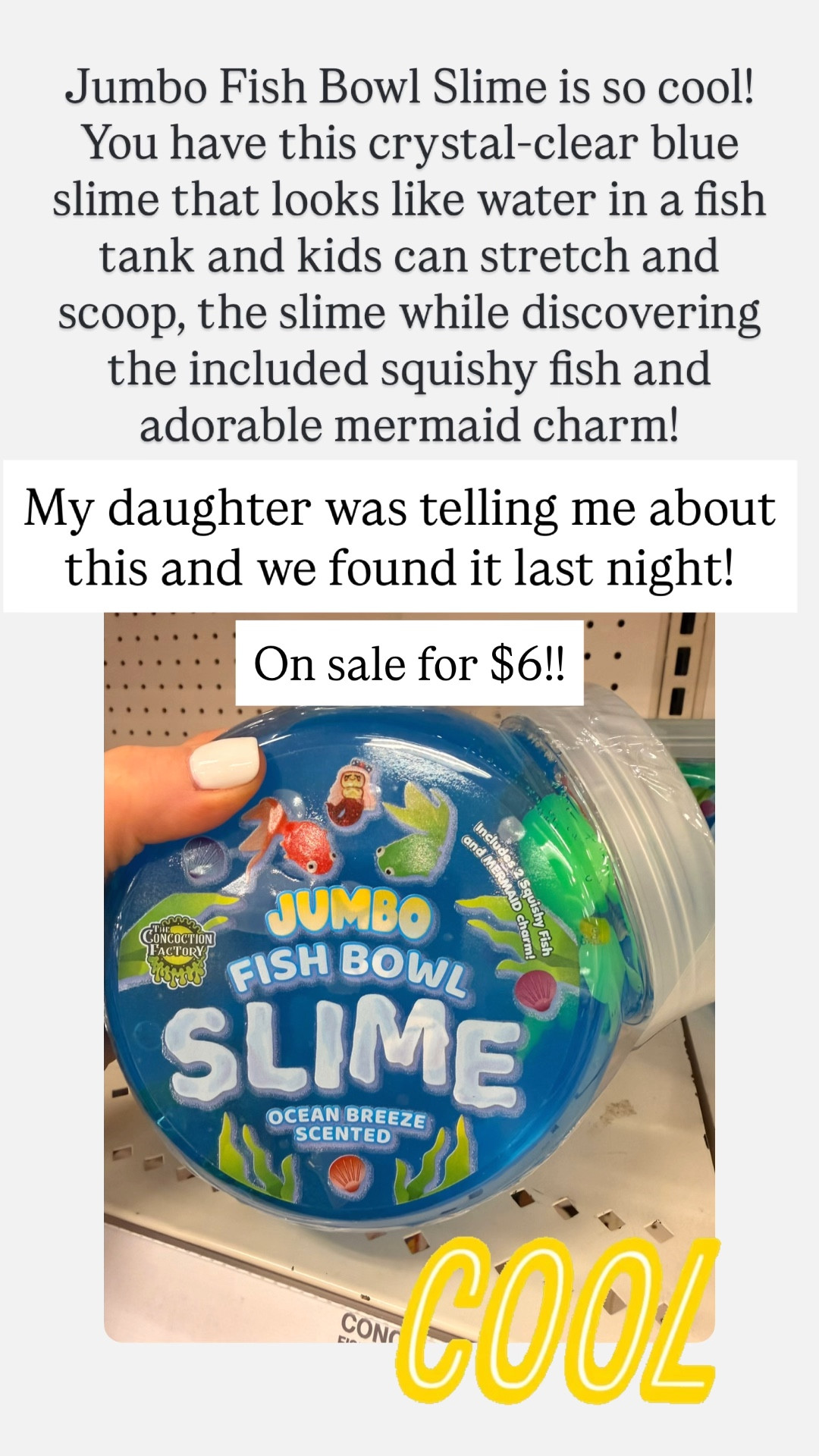 Jumbo fish bowl slime

#LTKKids