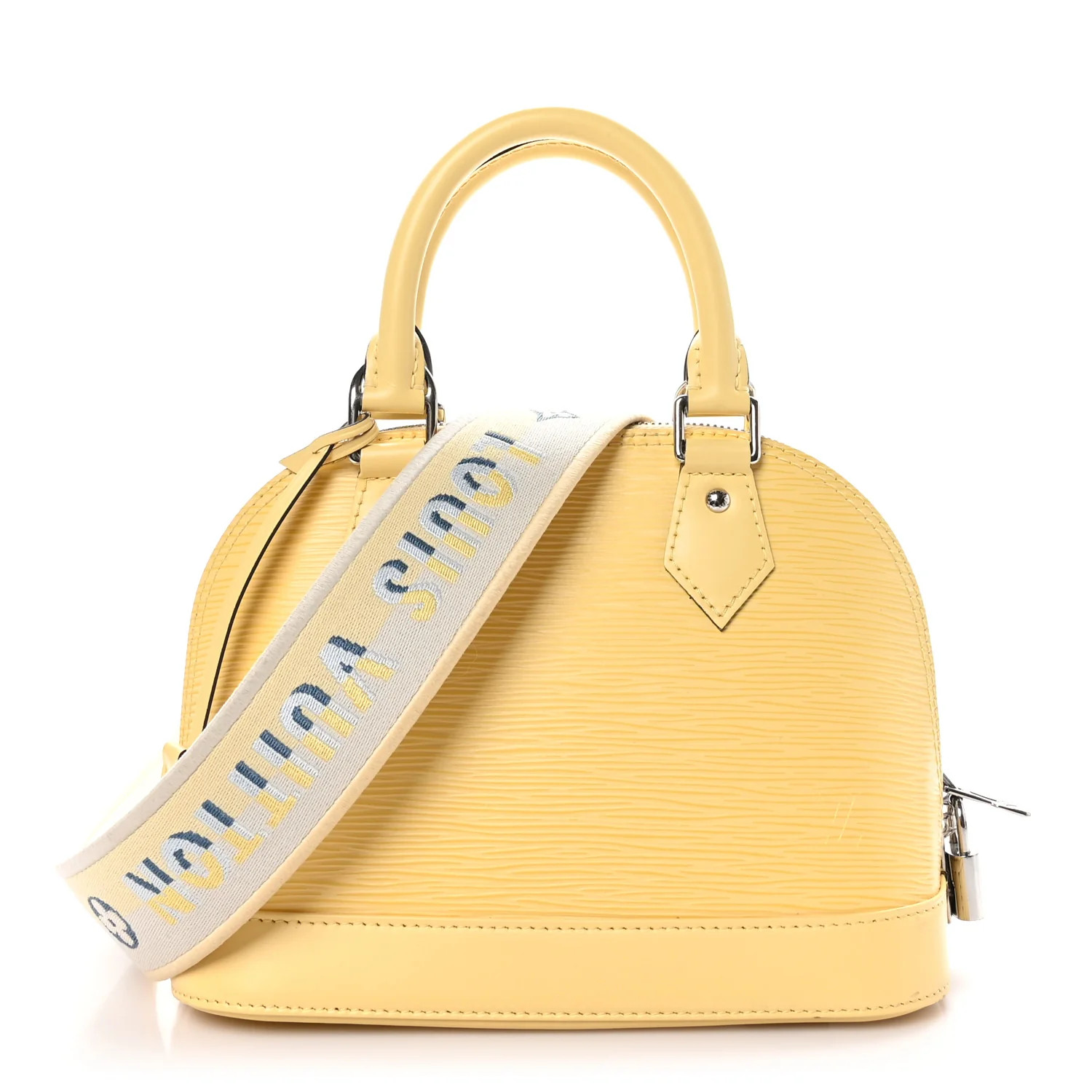 Epi Jacquard Alma BB Jaune Plume | FASHIONPHILE (US)
