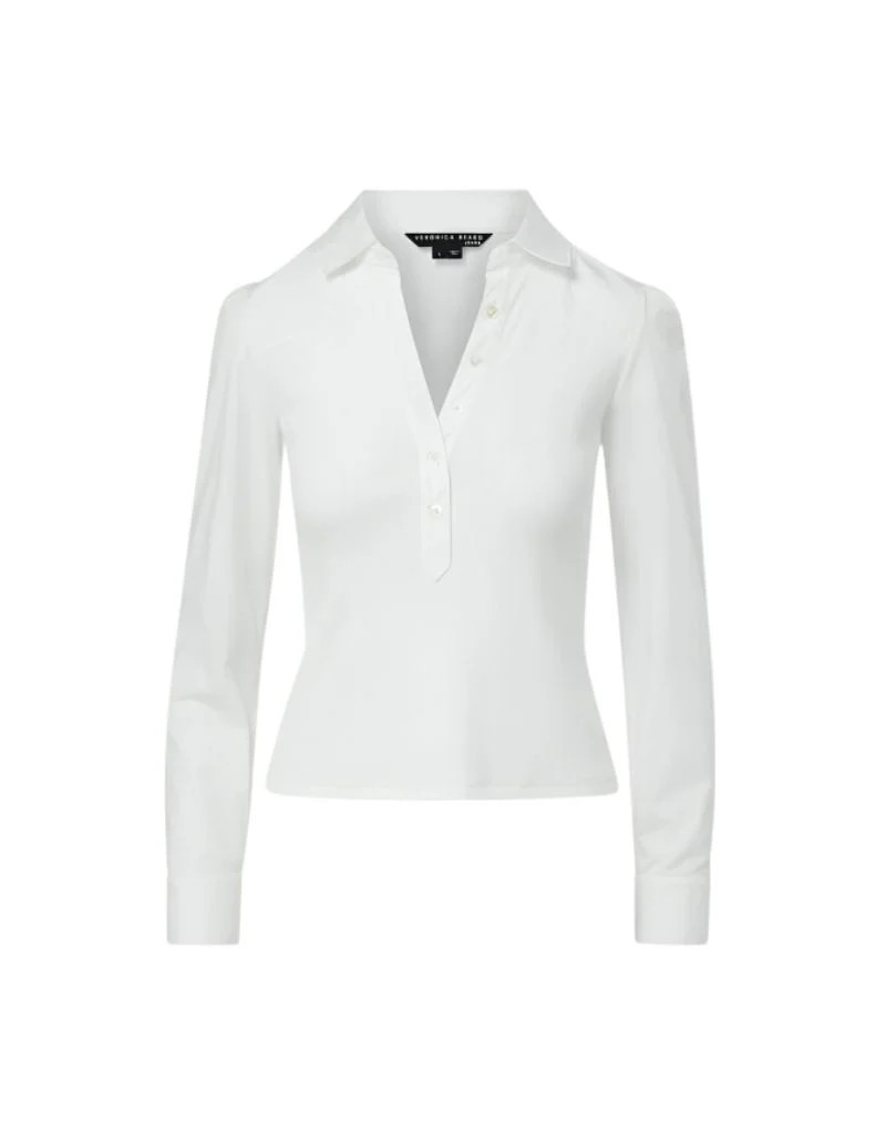 Veronica Beard Hania Top in White | Ambiance