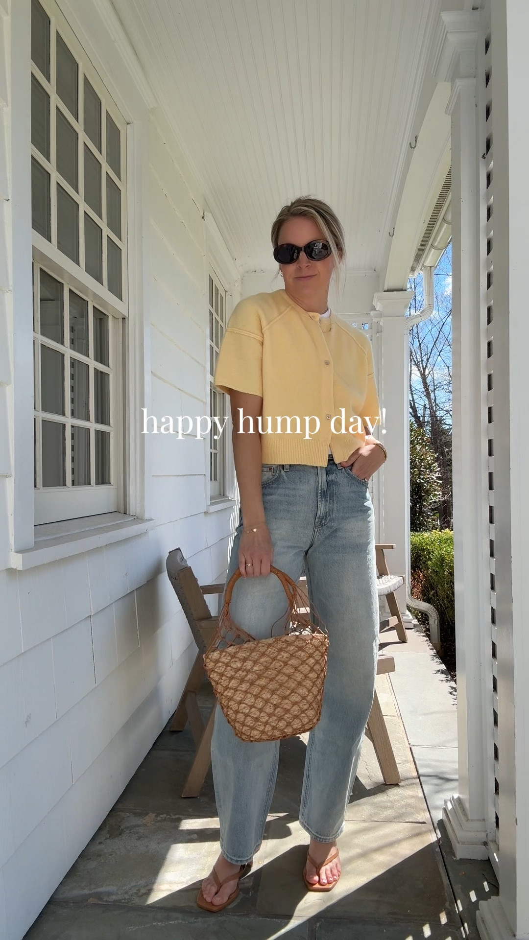 Love a short sleeve sweater this time of year 🌼 styled it casually with jeans & dressed it up with a kitten heel or you could swap with sandals or ballet flats 
-small tops 
-26R jeans, tts (15% off with code STYLEDSNAPSHOTS) 
-sandals tts & also linked this years updated version 

#LTKdayinmylife #LTKmomlife