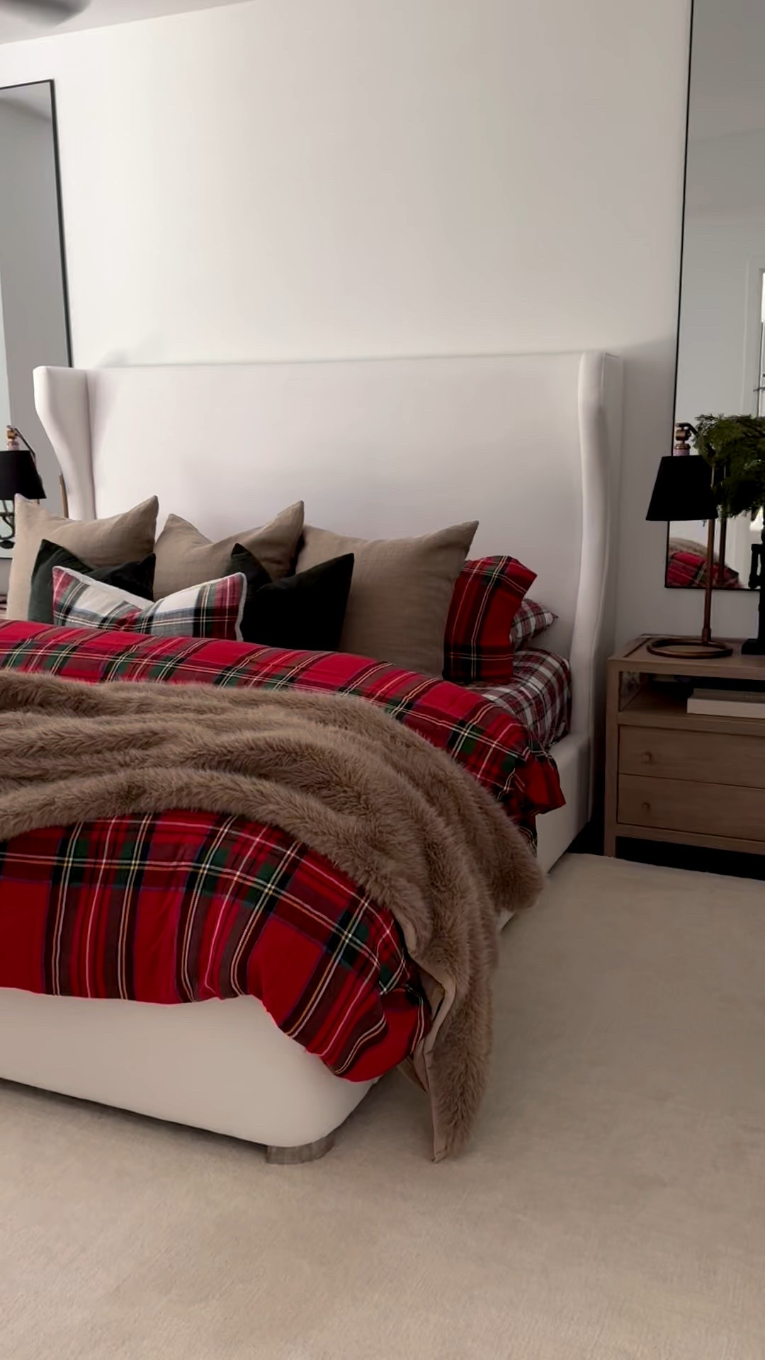 Festive cozy bedroom styling for Christmas🎄

#LTKSeasonal #LTKHome